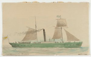 Le bateau à vapeur HERNOSAND - Per Wilhelm Cedergren